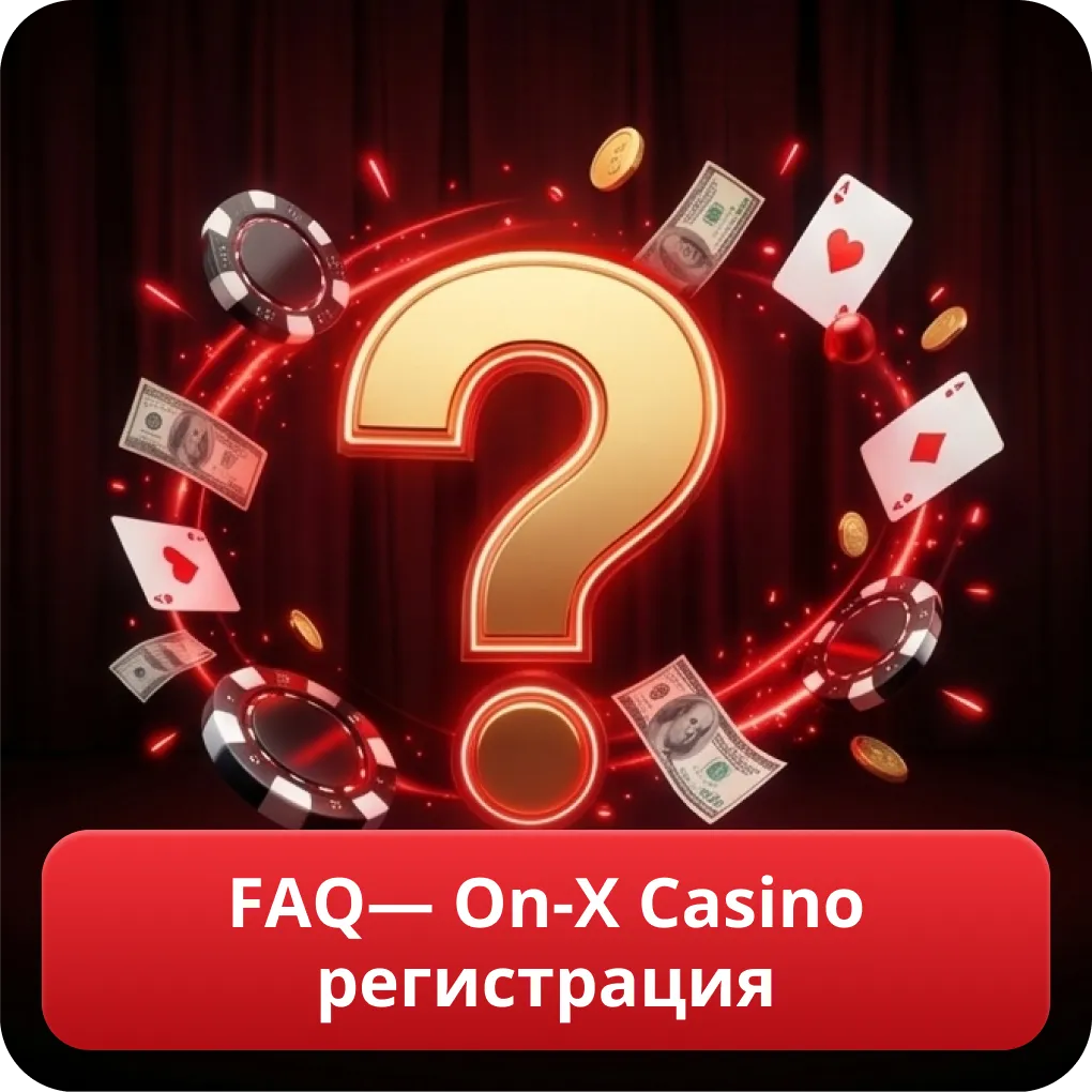 FAQ — On-X Casino регистрация
